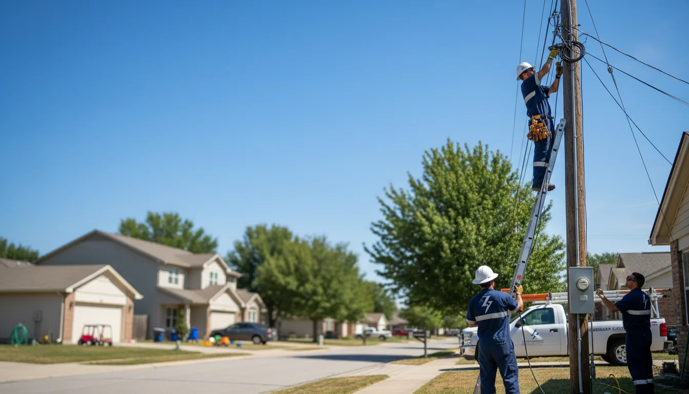Residential electrician providing installation services in Stout, IA